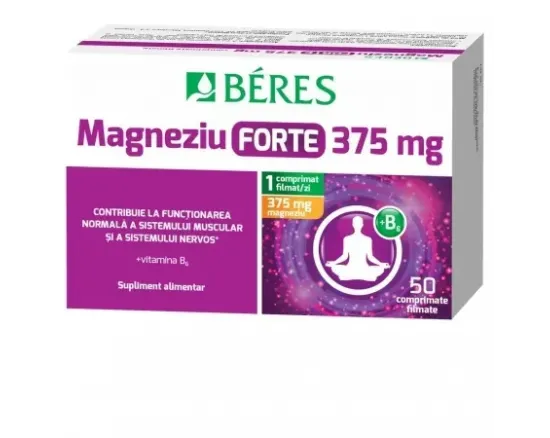 Beres Magneziu forte 375mg+B6 x 50 compr.film.