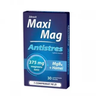 MaxiMag Antistres, 30 comprimate filmate