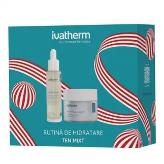 Ivatherm Aquafil Hydra light pachet (ser 30ml+crema 50ml) pret special