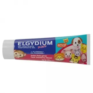 Elgydium pasta de dinti kids emoji cu aroma de capsuni 3-6ani, 50ml