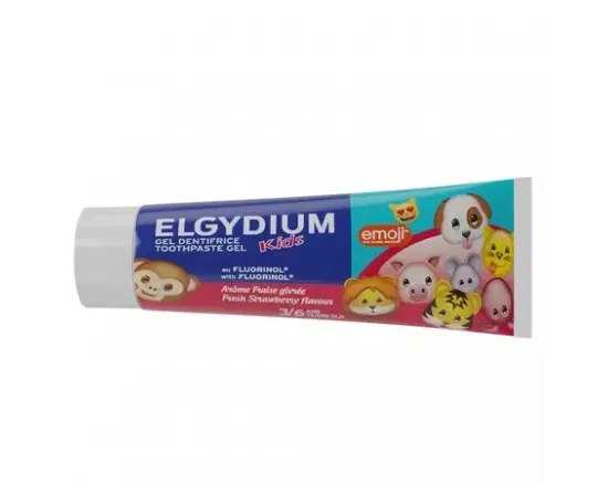 Pfoc Elgydium pasta dinti kids emoji capsuni 3-6ani x 50ml