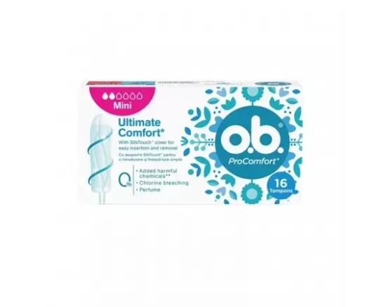 J&J OB tamp.procomfort mini x 16 buc J&J OB tamp.procomfort mini x 16 buc