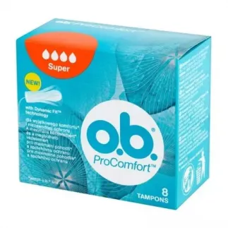 OB tampoane ProComfort super, 8 bucati