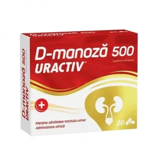 Uractiv D-Manoza 500mg, 20 capsule