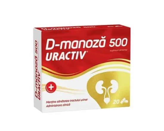 Uractiv D-Manoza 500mg x 20 caps.