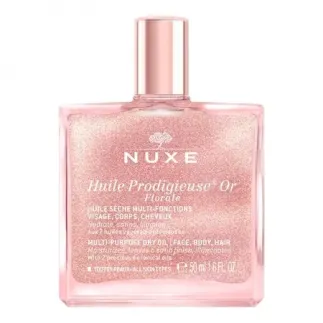 Nuxe Huile Prodigieuse Or Floral ulei multifunctional cu particule stralucitoare pentru fata, corp si par, 50ml