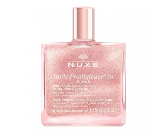 Nuxe Huile Prodigieuse Or Floral ulei multifunctional cu particule stralucitoare pentru fata, corp si par, 50ml