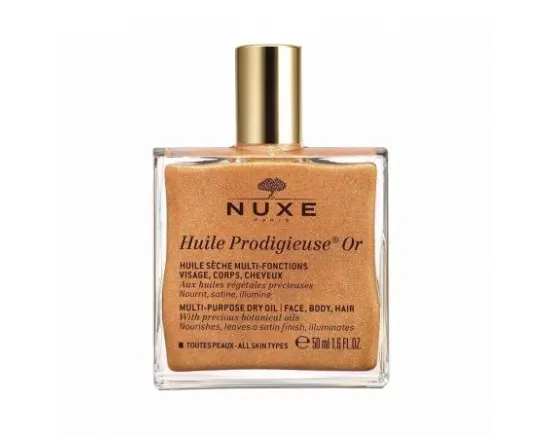 Nuxe Huile Prodigieuse Or ulei multifunctional cu particule stralucitoare pentru fata, corp si par, 50ml