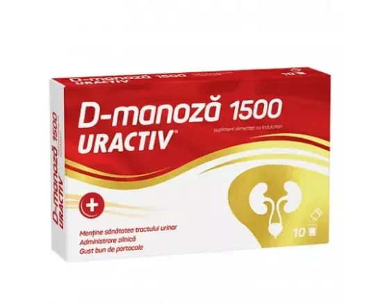 Uractiv D-Manoza 1500mg x 10 plic.