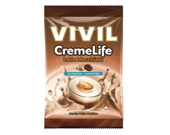 Vivil bomboane Creme Life classic latte macchiato fara zahar, 60g