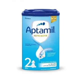 Aptamil 2 lapte praf formula de continuare 6-12 luni 800g