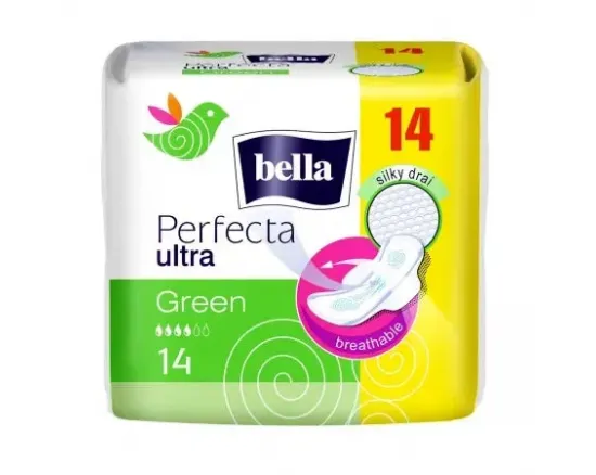 Bella absorbante Perfecta Green, 14 buc
