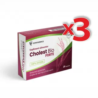 Cholest Bio Forte x30 capsule (pachet 3 cutii) 