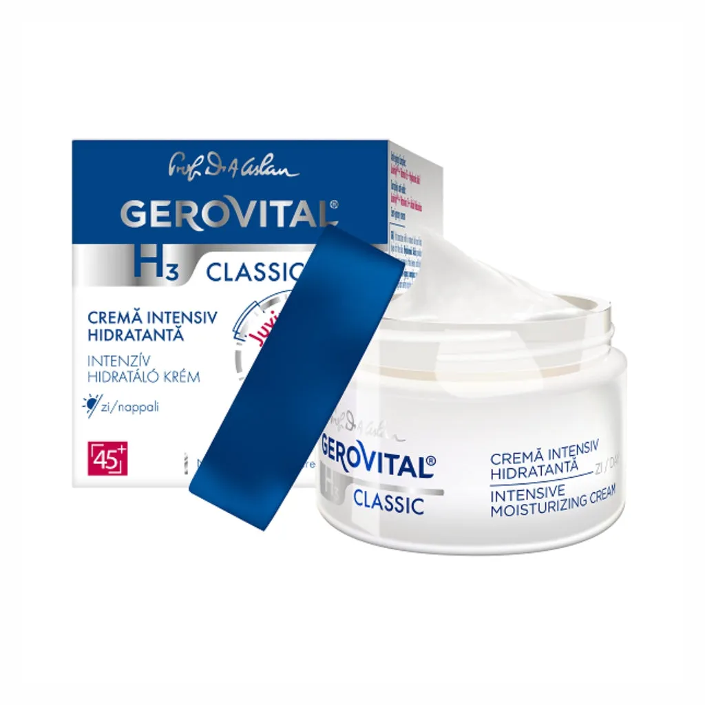 ルーマニア　GEROVITAL H3 Classic & Hyaluron C Gerovital H3 Classic crema intensiv hidratanta de zi 50ml - Ropharma