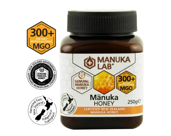 Miere de Manuka MANUKA LAB, MGO 300+ Noua Zeelanda, 250 g, naturala
