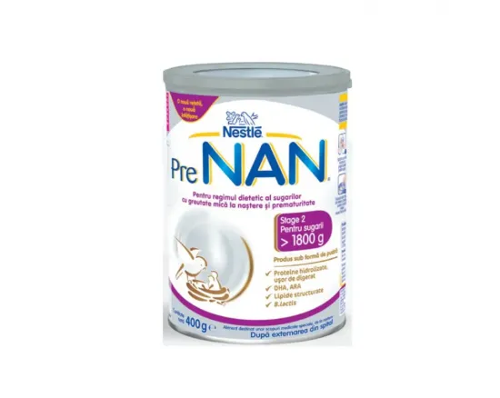 Nestle PreNan lapte praf +0 luni, stage 2, 400 g