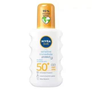 Nivea Sun Sensitive spray pentru protetie solara SPF50+, 200ml