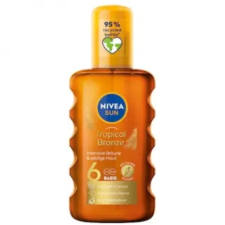 Nivea Sun ulei spray pentru plaja Tropical Bronze SPF 6, 200ml