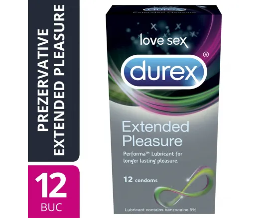 Prezervative Durex Extended Pleasure 12 bucati