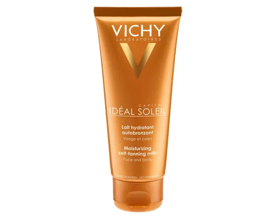 Vichy Ideal Soleil lapte hidratant autobronzant fata&corp 100ml