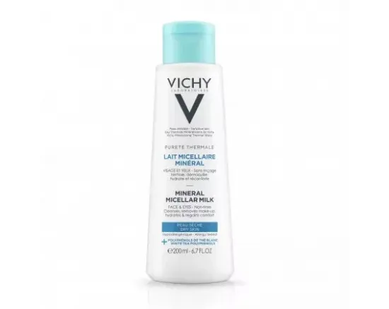 Vichy Purete Thermale lapte micelar demachiant pentru ten uscat 200ml