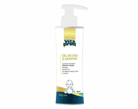Vitaprim Baby Care Gel de duş şi şampon 500ml