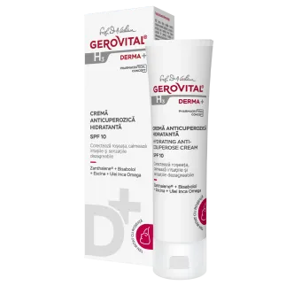 Gerovital H3 Derma+ crema anticuperozica hidratanta SPF10, 50ml 4020