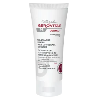 Gerovital H3 Derma+ gel spalare pentru piele cu roseata si scuame, 150ml 4110