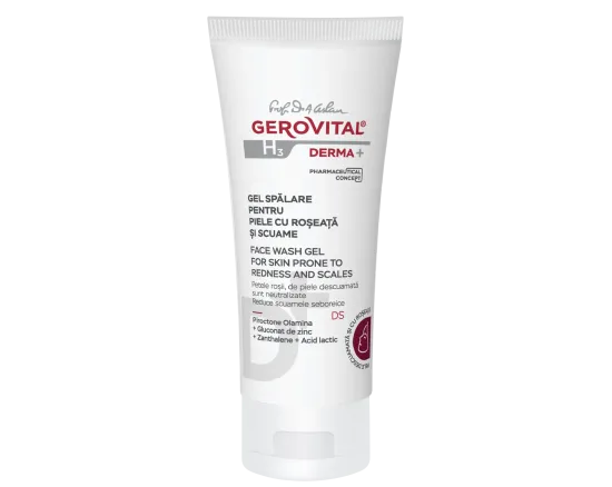 GH3 derma+ gel spalare p.roseata+scuame 150ml 4110