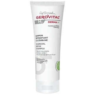 Gerovital H3 Derma+ sampon detoxifiant cu carbune, 200ml 4130