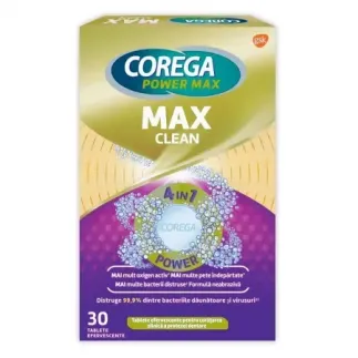 Corega Max Clean tabs x 30 compr.