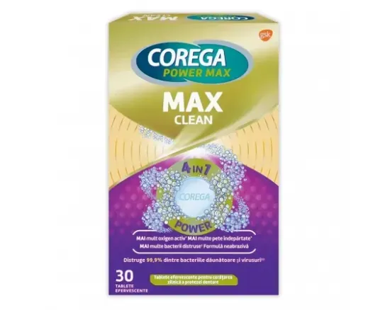Corega Max Clean tabs x 30 compr.