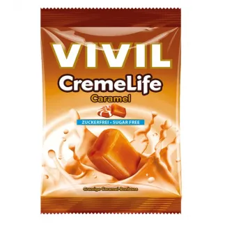 Vivil bomboane Creme Life classic caramel fara zahar, 60g