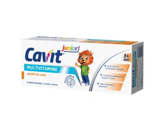 Cavit Junior multivitamine caise, 20 tablete